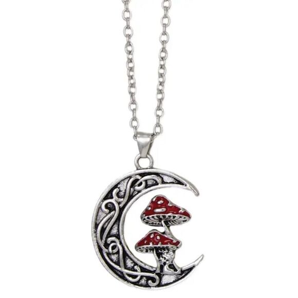 Mushroom necklace S208 - Picture 2 of 5